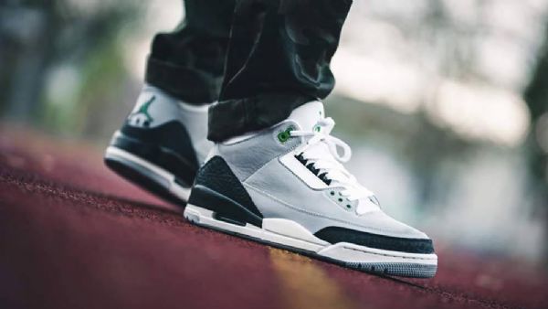 Nike Air Jordan 3 Chlorophyll Tinker Sko Herre Grå