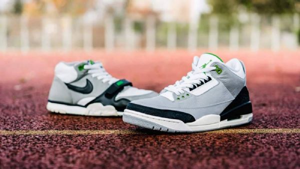 Nike Air Jordan 3 Chlorophyll Tinker Sko Herre Grå
