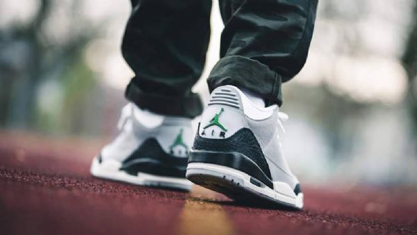 Nike Air Jordan 3 Chlorophyll Tinker Sko Herre Grå
