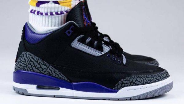 Nike Air Jordan 3 Court Sko Herre Lilla