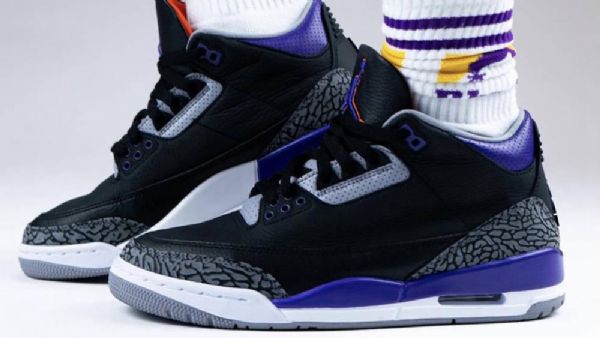 Nike Air Jordan 3 Court Sko Herre Lilla