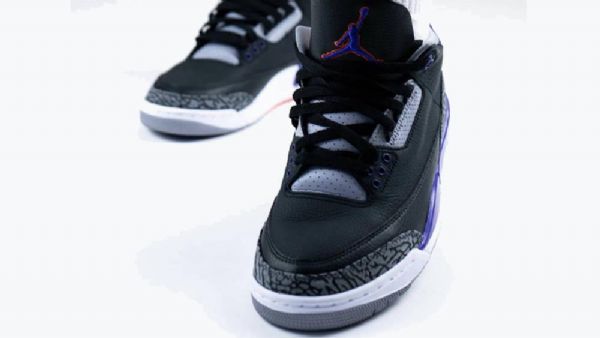 Nike Air Jordan 3 Court Sko Herre Lilla