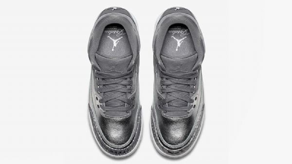 Nike Air Jordan 3 Gs Chrome Sko Herre Sølv