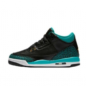 Nike Air Jordan 3 Gs Sko Herre Svarte Gull