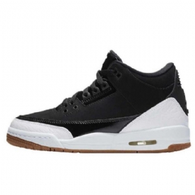 Nike Air Jordan 3 Gs Sko Herre Svarte Hvite