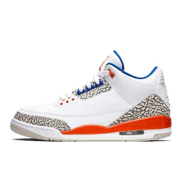 Nike Air Jordan 3 Knicks Sko Herre Oransje Blå