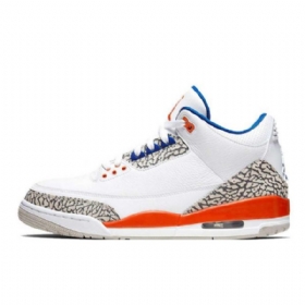 Nike Air Jordan 3 Knicks Sko Herre Oransje Blå