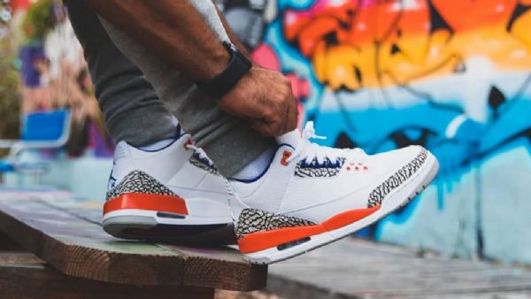 Nike Air Jordan 3 Knicks Sko Herre Oransje Blå