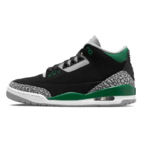 Nike Air Jordan 3 Pine Sko Herre Svarte Grønn