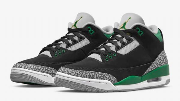 Nike Air Jordan 3 Pine Sko Herre Svarte Grønn