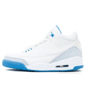 Nike Air Jordan 3 Retro Basketball Shoes Dame Blå