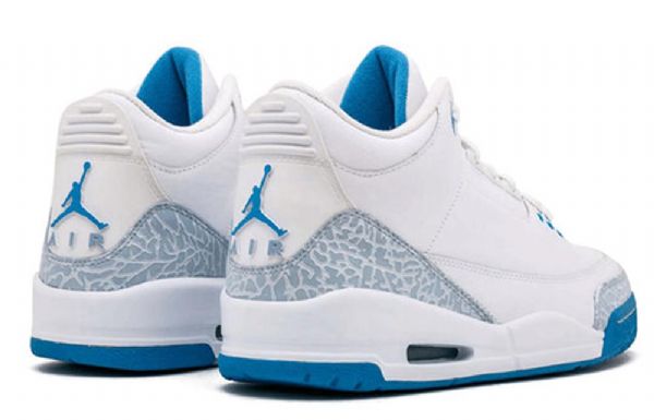 Nike Air Jordan 3 Retro Basketball Shoes Dame Blå