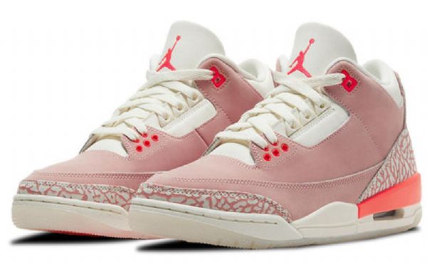 Nike Air Jordan 3 Retro Basketball Shoes Dame Rosa
