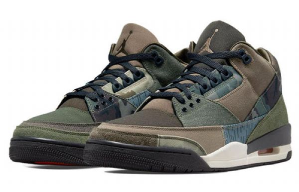 Nike Air Jordan 3 Retro Basketball Shoes Herre Armygreen