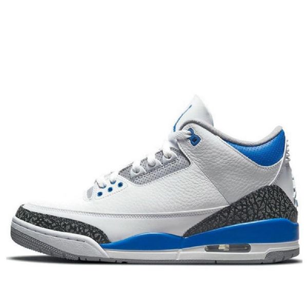 Nike Air Jordan 3 Retro Basketball Shoes Herre Blå