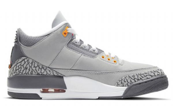 Nike Air Jordan 3 Retro Basketball Shoes Herre Grå