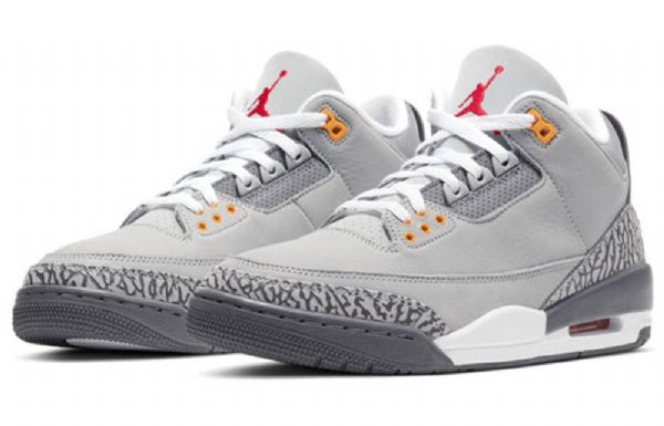 Nike Air Jordan 3 Retro Basketball Shoes Herre Grå