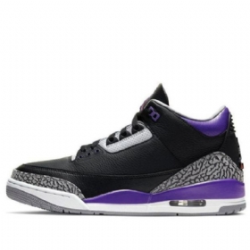 Nike Air Jordan 3 Retro Basketball Shoes Herre Lilla