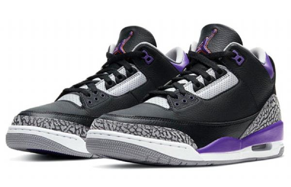 Nike Air Jordan 3 Retro Basketball Shoes Herre Lilla