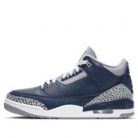 Nike Air Jordan 3 Retro Basketball Shoes Herre Marineblå