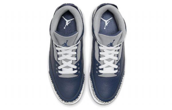 Nike Air Jordan 3 Retro Basketball Shoes Herre Marineblå