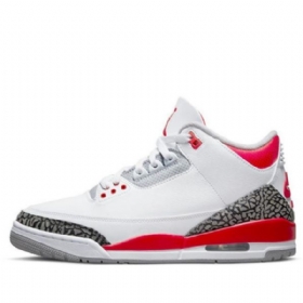Nike Air Jordan 3 Retro Basketball Shoes Herre Rød