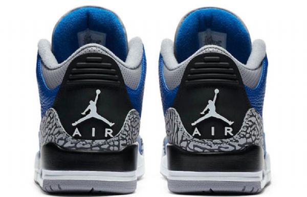 Nike Air Jordan 3 Retro Basketball Shoes Herre Svarte Blå