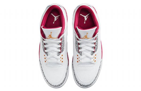 Nike Air Jordan 3 Retro Cardinal Basketball Shoes Herre Hvite Rød