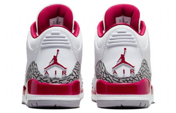 Nike Air Jordan 3 Retro Cardinal Basketball Shoes Herre Hvite Rød