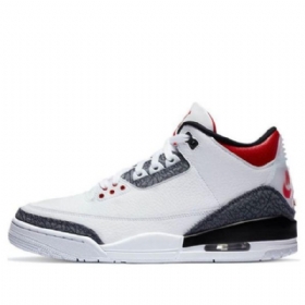 Nike Air Jordan 3 Retro Denim Se Basketball Shoes Herre Rød