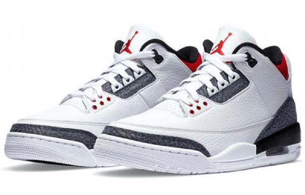 Nike Air Jordan 3 Retro Denim Se Basketball Shoes Herre Rød