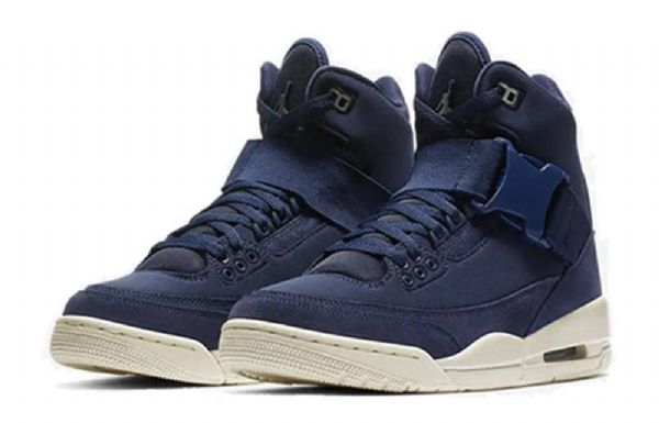 Nike Air Jordan 3 Retro Explorer Xx Basketball Shoes Dame Marineblå