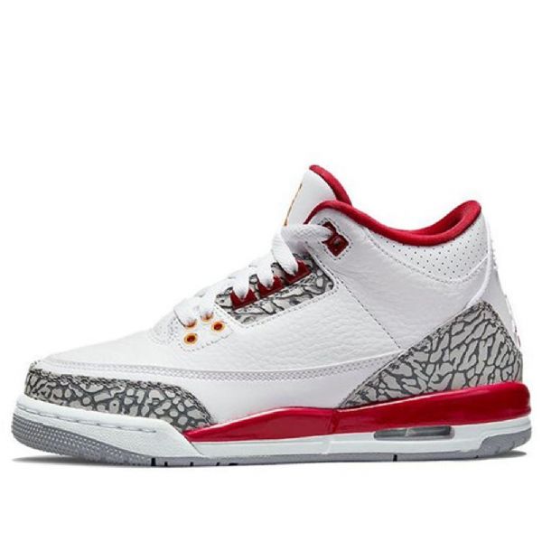 Nike Air Jordan 3 Retro Gs Basketsko Herre Hvite Rød
