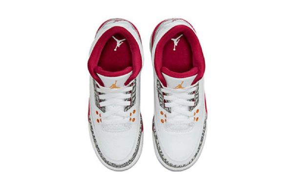 Nike Air Jordan 3 Retro Gs Basketsko Herre Hvite Rød