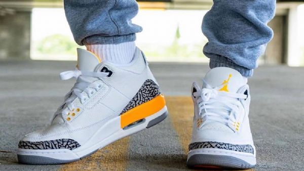 Nike Air Jordan 3 Retro Laser Sko Dame Oransje