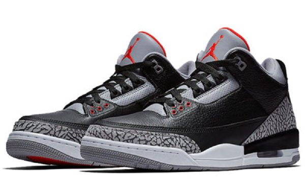 Nike Air Jordan 3 Retro Og Basketball Shoes Herre Svarte