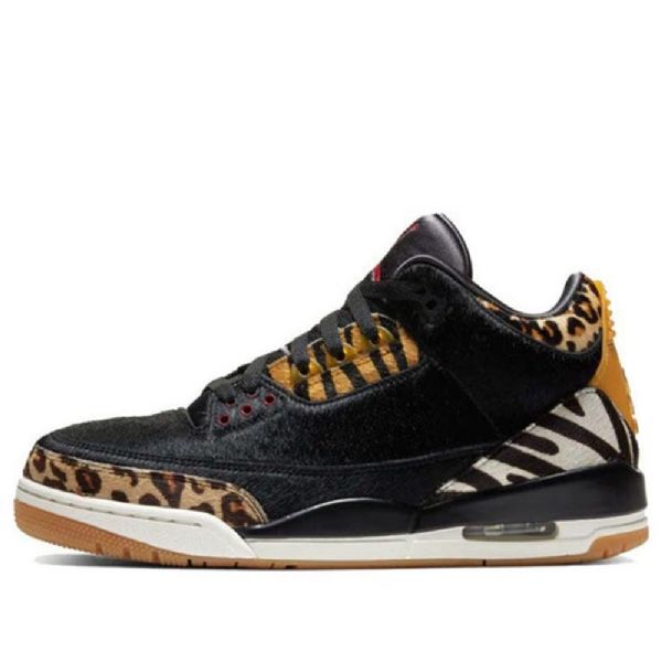 Nike Air Jordan 3 Retro Se Basketball Shoes Herre Leopard