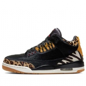 Nike Air Jordan 3 Retro Se Basketball Shoes Herre Leopard