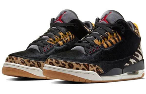 Nike Air Jordan 3 Retro Se Basketball Shoes Herre Leopard