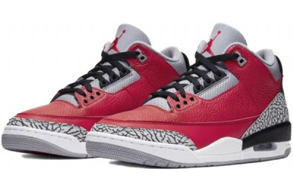 Nike Air Jordan 3 Retro Se Basketball Shoes Herre Rød Grå