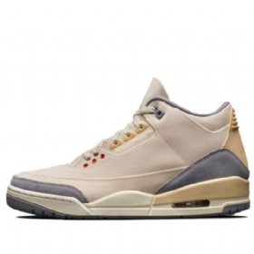 Nike Air Jordan 3 Retro Se Muslin Basketball Shoes Herre Khaki