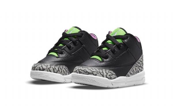 Nike Air Jordan 3 Retro Td Sko Barn Grønn