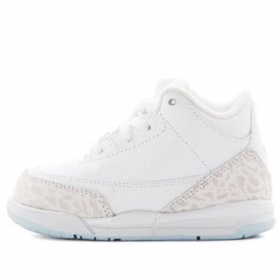 Nike Air Jordan 3 Retro Td Sko Barn Hvite