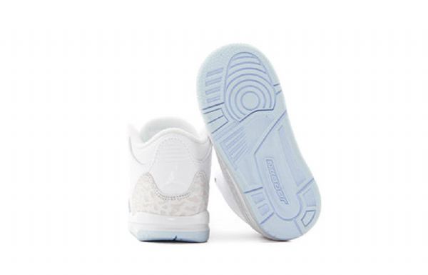 Nike Air Jordan 3 Retro Td Sko Barn Hvite