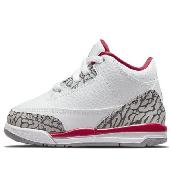Nike Air Jordan 3 Retrotd Sko Barn Hvite Rød