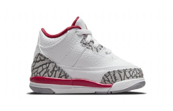 Nike Air Jordan 3 Retrotd Sko Barn Hvite Rød