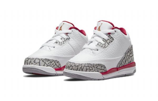 Nike Air Jordan 3 Retrotd Sko Barn Hvite Rød