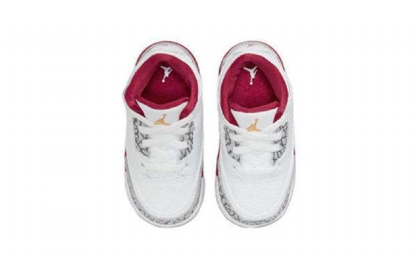 Nike Air Jordan 3 Retrotd Sko Barn Hvite Rød