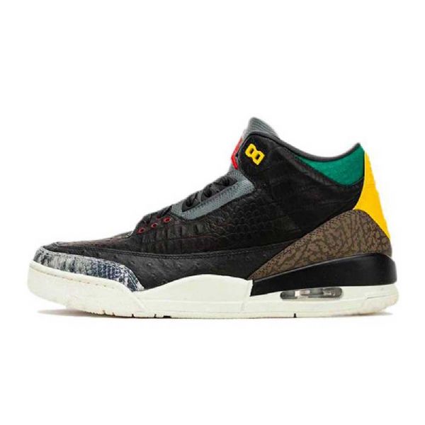Nike Air Jordan 3 Se Animal Instinct 2.0 Sko Herre Svarte