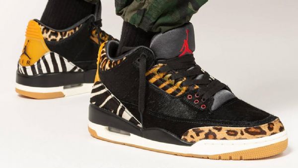 Nike Air Jordan 3 Se Animal Mocha Sko Dame Svarte